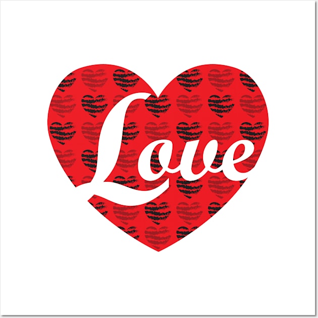 Love Heart Design - Show the Love Wall Art by PEHardy Design